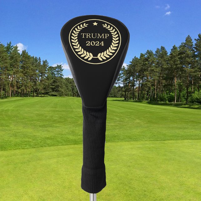 Trump 2024 gibt Gold Laurel Leaf Star zurück Golf Headcover (Von Creator hochgeladen)