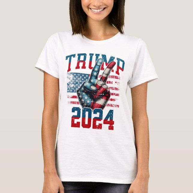 Trump 2024 Girl Women's Basic T - Shirt (Vorderseite)