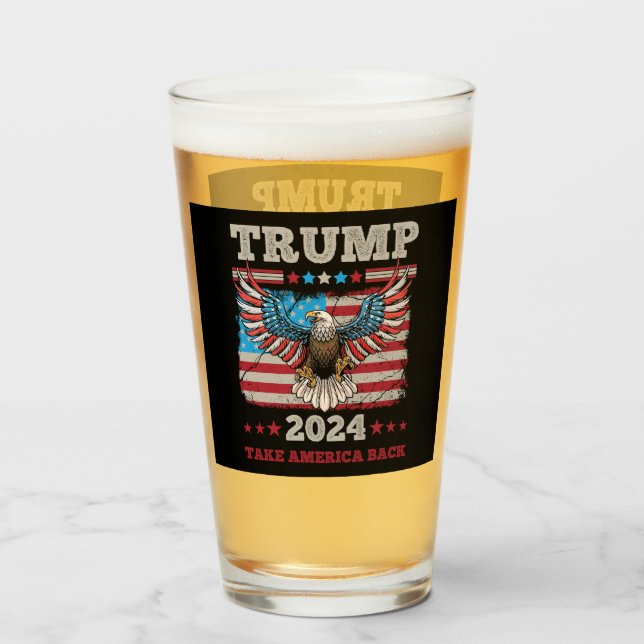 Trump 2024 glas (Vorne (Gefüllt))