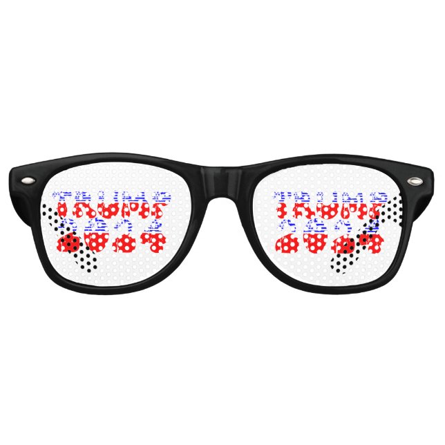 Trump 2024 Groovy Patriotic Partybrille (Vorderseite)