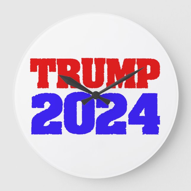 Trump 2024 große wanduhr (Vorderseite)