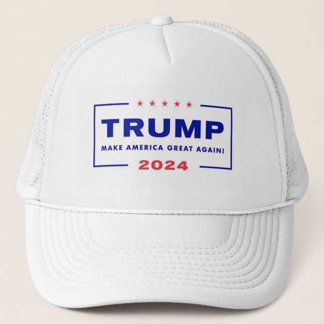 Trump 2024 hat truckerkappe (Vorderseite)