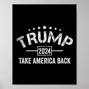 Trump 2024 Holt Amerika Zurück 4. Juli Wahl Poster