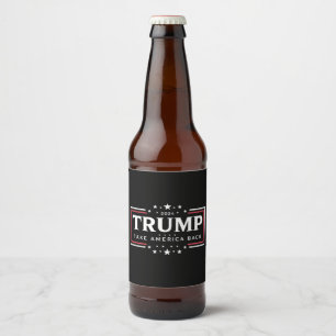 Trump 2024 Holt Amerika zurück  Bierflaschenetikett