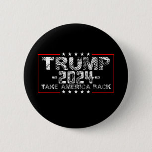 Trump 2024 Holt Amerika Zurück Politik Vintage Button