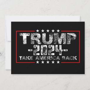 Trump 2024 Holt Amerika zurück Politik Vintage Einladung