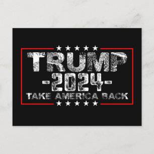 Trump 2024 Holt Amerika Zurück Politik Vintage Postkarte