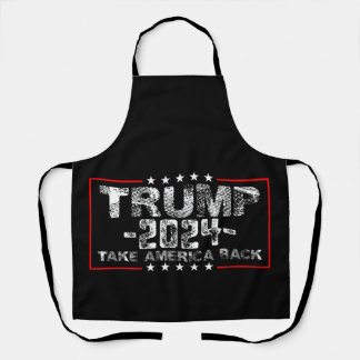 Trump 2024 Holt Amerika zurück Politik Vintage Schürze
