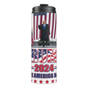 Trump 2024 Holt Amerika Zurück Thermosbecher