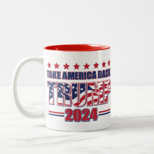 TRUMP-2024 Holt Amerika zurück Zweifarbige Tasse