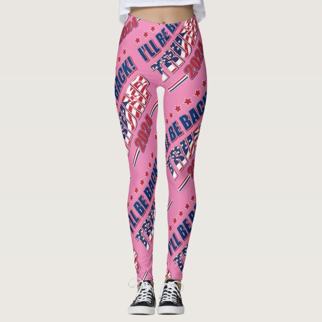 Trump 2024 Ich bin wieder da Leggings (Vorderseite)