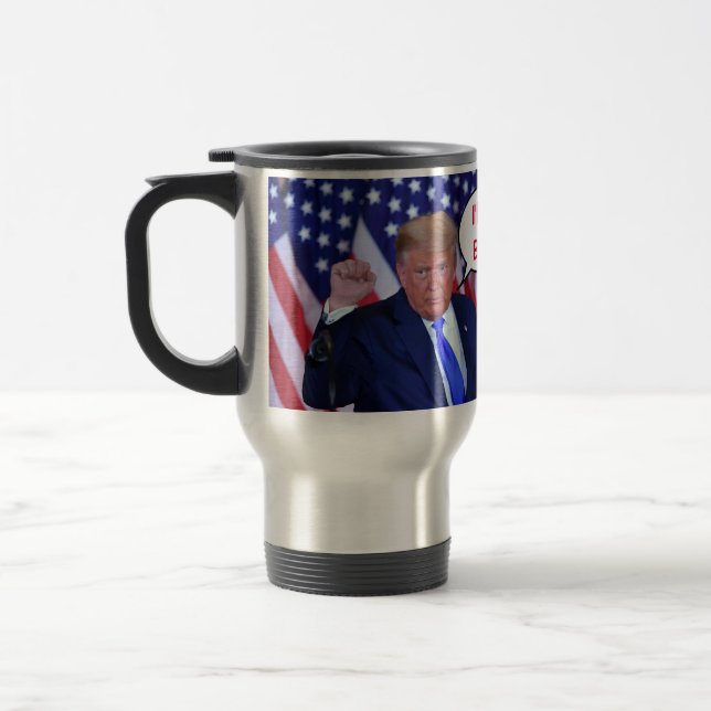 Trump 2024 Ich bin wieder da Reisebecher (Links)