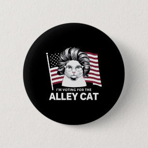 Trump 2024 Ich stimme für die Alley Cat Republican Button