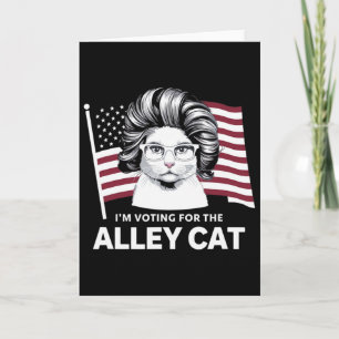 Trump 2024 Ich stimme für die Alley Cat Republican Karte
