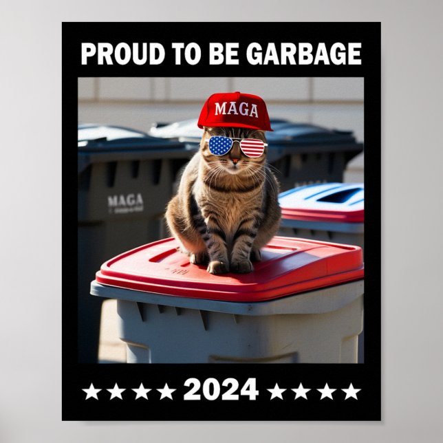 Trump 2024 ist stolz darauf, Trumps Unterstützer d Poster (Vorne)