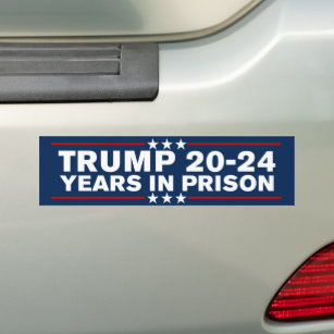 Trump 2024 Jahre Gefängnis blockieren ihn gegen Tr Autoaufkleber