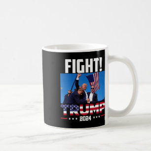 Trump 2024 Kampf Fist Kundgebung Trump Kundgebung Kaffeetasse