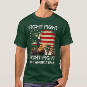 Trump 2024 Kampf Fist Kundgebung Trump Kundgebung  T-Shirt