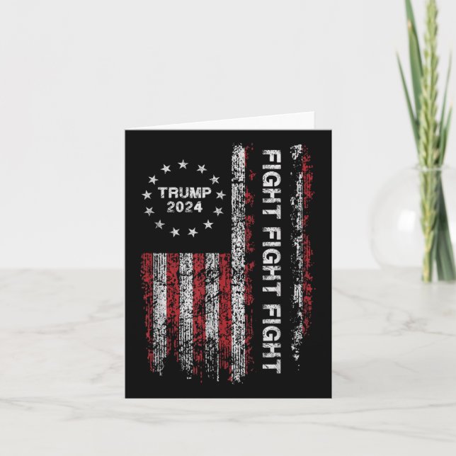 Trump 2024: Kampf gegen den Terrorismus - Trump-Pr Karte (Vorderseite)