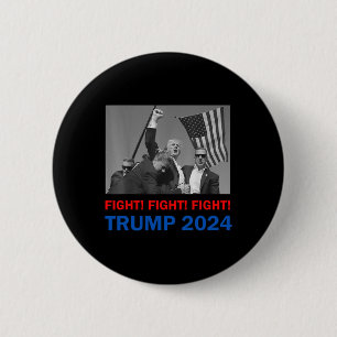 Trump 2024 kämpft gegen Donald Trump Fist Pum Button