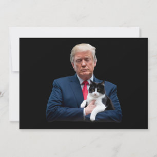 Trump 2024 Katze MAGA Lustige Trump-Katze Einladung