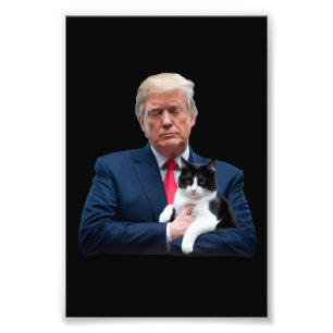 Trump 2024 Katze MAGA Lustige Trump Katze Fotodruck