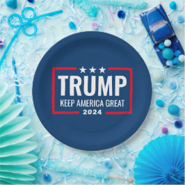 Trump 2024 Keep America Great - blue red Pappteller
