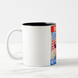 TRUMP 2024 MACHT AMERIKA ERSTE ZWEIFARBIGE TASSE
