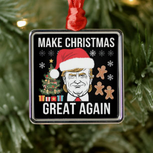 Trump 2024 macht Weihnachten wieder zu einer großa Ornament Aus Metall