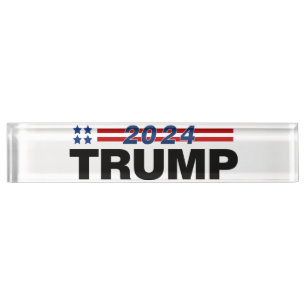 Trump 2024 namensplakette