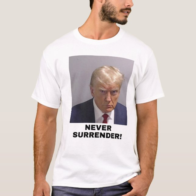 Trump 2024 nie übergeben T-Shirt (Vorderseite)