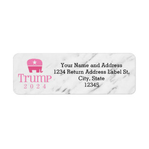 Trump 2024 Niedlicher rosa Elefant