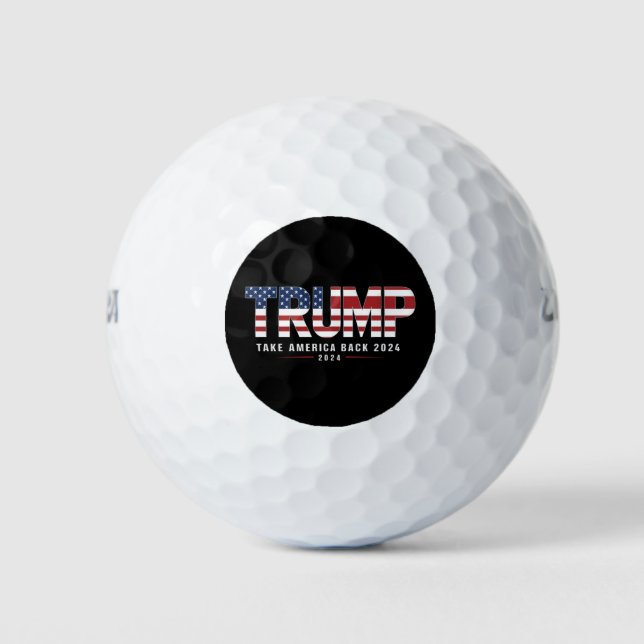 Trump 2024 nimmt Amerika 2024 zurück Golfball (Vorderseite)