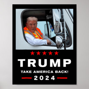 Trump 2024 nimmt Amerika auf seine Reise Trumps in Poster