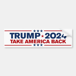 Trump 2024 nimmt Amerika zurück Autoaufkleber