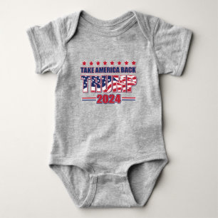 Trump 2024 nimmt Amerika zurück Baby Strampler