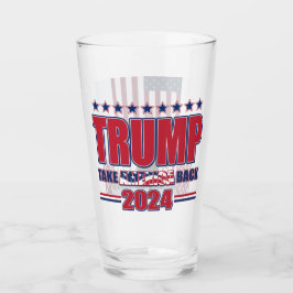 Trump 2024 nimmt Amerika zurück Glas
