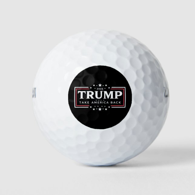 Trump 2024 nimmt Amerika zurück Golfball (Vorderseite)