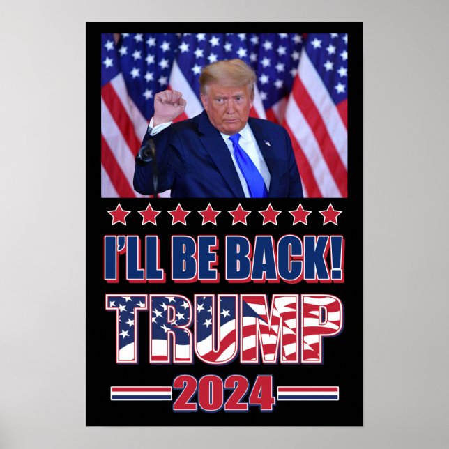 Trump 2024 nimmt Amerika zurück Poster (Vorne)