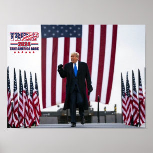 Trump 2024 nimmt Amerika zurück Poster