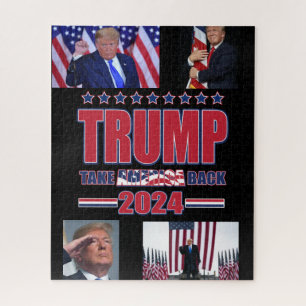 Trump 2024 nimmt Amerika zurück Puzzle