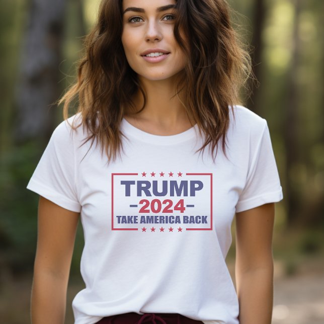 Trump 2024 nimmt Amerika zurück T-Shirt (Von Creator hochgeladen)