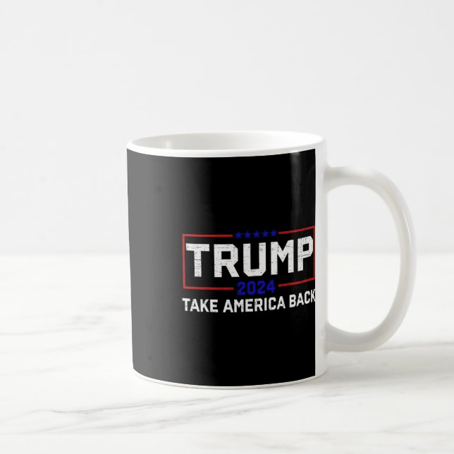 Trump 2024 nimmt die Wahlen in Amerika zurück - di Kaffeetasse (Rechts)