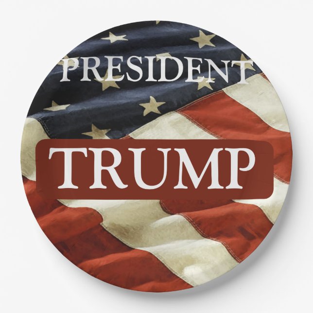 TRUMP 2024 PAPPTELLER (Vorderseite)