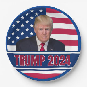 Trump 2024 pappteller