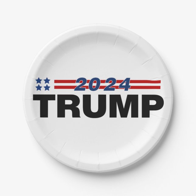 Trump 2024 pappteller (Vorderseite)