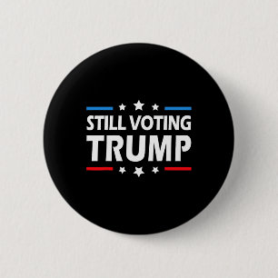 Trump 2024: Patriotische amerikanische Flagge Männ Button