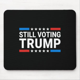 Trump 2024: Patriotische amerikanische Flagge Männ Mousepad