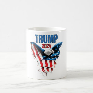 Trump 2024 Patriotischer Kaffeebecher Fester Konse Kaffeetasse