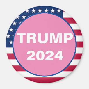 TRUMP 2024 Patriotischer Magnet